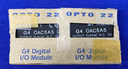 1 PKG QTY 2 - OPTO 22 G4 DIGITAL I/O MODULE G4 OAC5A5 / G4OAC5A5