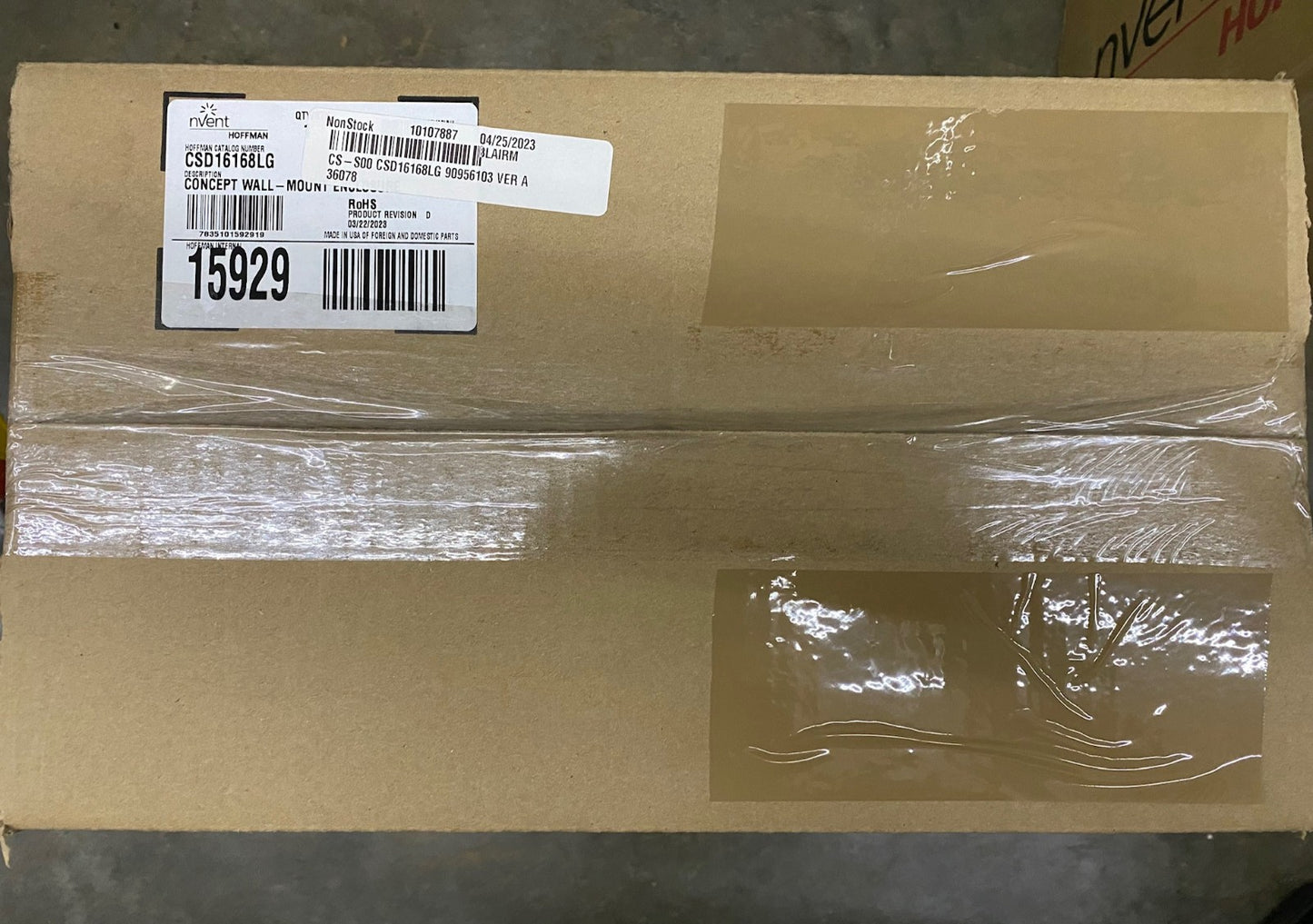 INVENT HOFFMAN 15929 ./ CSD16168LG CONCEPT WALL MOUNT ENCLOSURE,16" X 16" X 8",