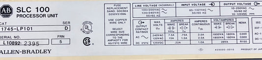 AB / ALLEN BRADLEY / ALLEN-BRADLEY 1745-LP101 SER D-PROZESSOREINHEIT