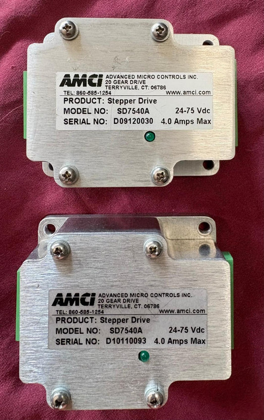 ADVANCED MICRO CONTROLS AMCI SD7540A STEPPER DRIVE - 1 LOT QTY 2