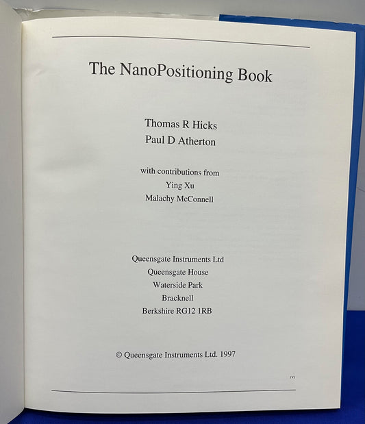 IL LIBRO DI NANO POSITIONING - MUOVERSI E MISURARE MEGLIO DEL NANOMETRO