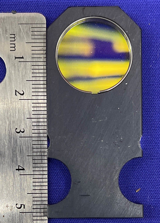 FILTRO AZUL PARA LENTE DE MICROSCOPIO CON SOPORTE MODELO 9544 NO ESTOY SEGURO DEL TAMAÑO
