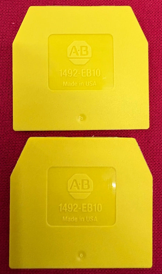 Allen Bradley / AB TERMINAL END BARRIER 1492-EB10-Y SER. A - 1 BOX QTY 50