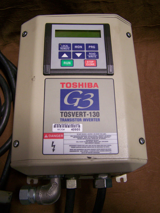 TOSHIBA MODEL G3 TOSVERT-130 TRANSISTOROMVORMER