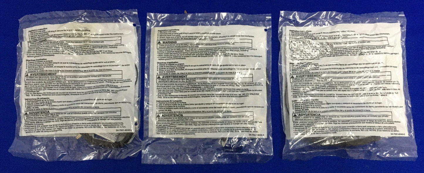 1 LOTTO QTY DA 3 - CINTURINO DA POLSO ANTISTATICO 3M 2272