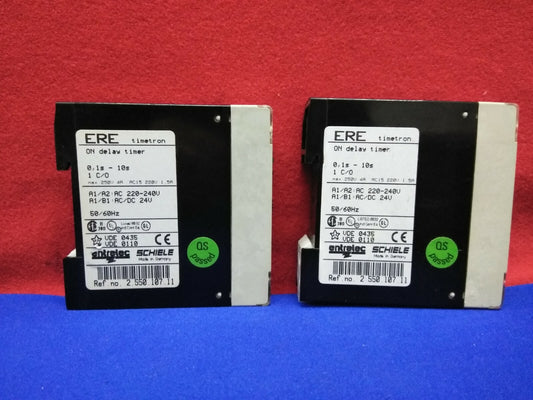 LOTE DE 2 TEMPORIZADORES DE RETARDO ENTRELEC ERE .1s - 10s