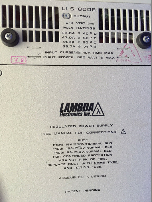 FUENTE DE ALIMENTACIÓN REGULADA DIGITAL LAMBDA ELECTRONICS LLS8008