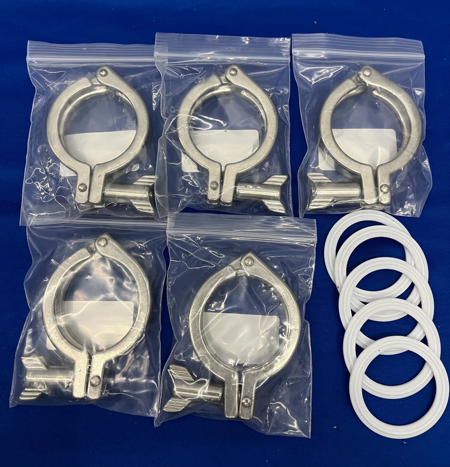 VNE WING NUT 304SS HEAVY DUTY SANITARY 2.0” CLAMP 13MHHM2.0 691-10150 QTY 5