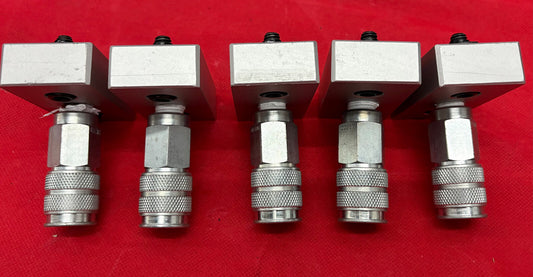 80/20 SERIES 15 2150 3/8” NPT 3-HOLE PRESSURE MANIFOLD PLATE W/ DW340A - QTY 5