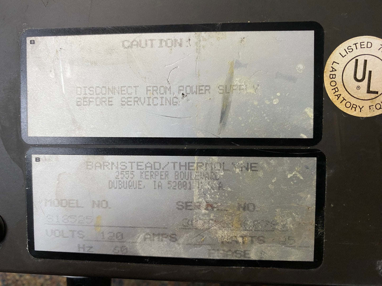 THERMOLYNE NUOVA II / S18525STIRRER PLATE ITEM IS USED TESTED WORKS 7" X 7"