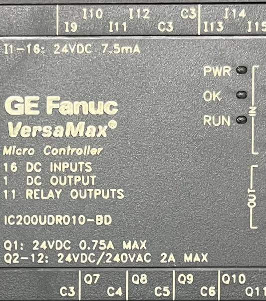 MICROCONTROLADOR GE FANUC VERAMAX ® IC200UDR010-BD 24 VCC