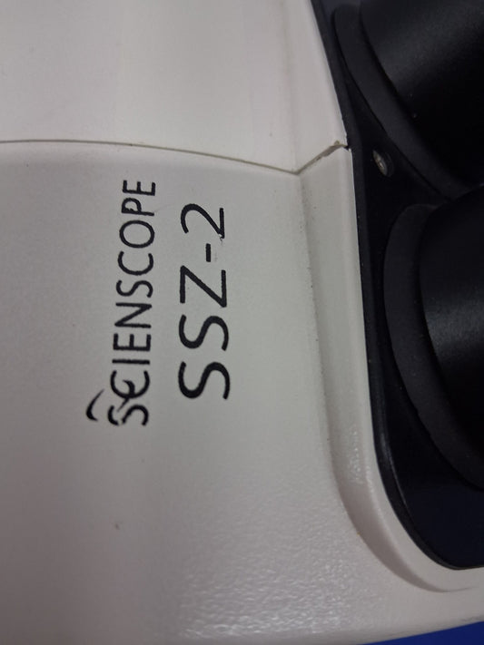 Scienscope SSZ-2 Stereo Zoom Microscope 6.7-45X Boom Stand and LED Ring Light