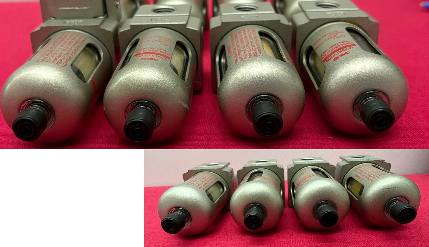 SMC AFM20-N02-CZ MODULAR PNEUMATIC MIST SEPARATOR 150PSI MAX - 1 LOT QTY 8