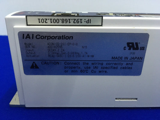 IAI ACON-CG-20I-EP-0-0 EHTERNET/IP コントローラ ポジショナー ドライブ