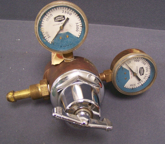 UNION CARBIDEL PUROX TYPE-R BRASS GAS REGULATOR WELDING PRODUCT