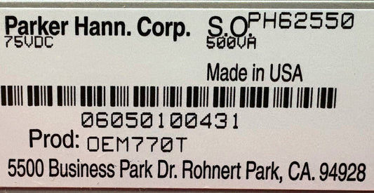 PARKER COMPUMOTOR OEM770T TORQUE SERVO DRIVE & 73-018496-01 REV B RESISTOR KIT