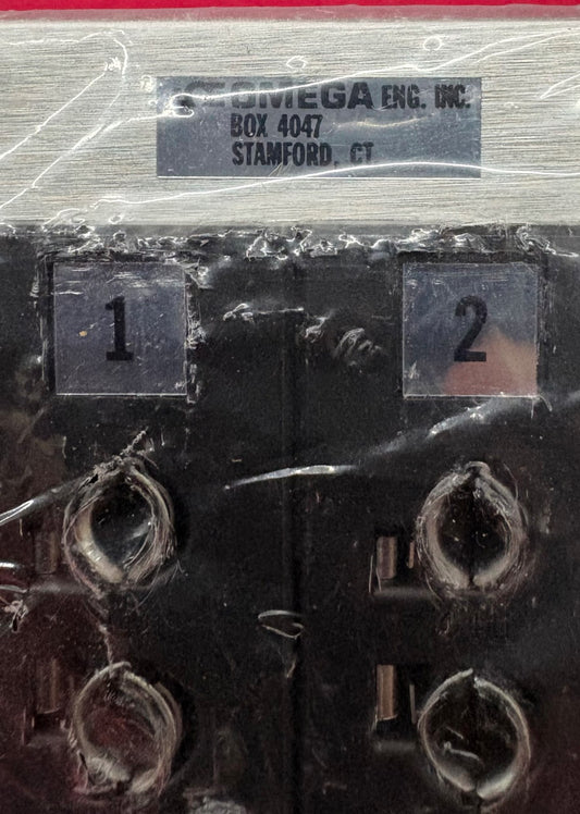 OMEGA TYPE J (IRON-CONSTANTAN) 6 TERMINAL BLOCK THERMOCOUPLE CONNECTOR CERAMIC