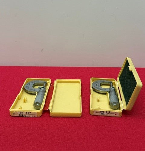 1 Lot of Qty. 2 Mitutoyo 0-1” Outside Friction Micrometer 0.0001 #M225-1