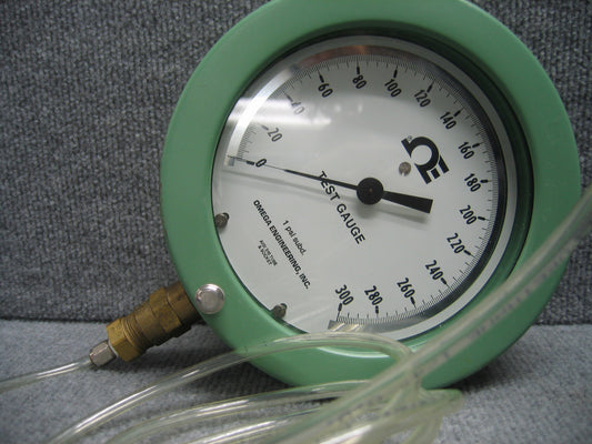 OMEGA ENGINEERING 1 PSI SUBD.TEST-MANOMETER AISI 316 ROHR & BUCHSE 0-300