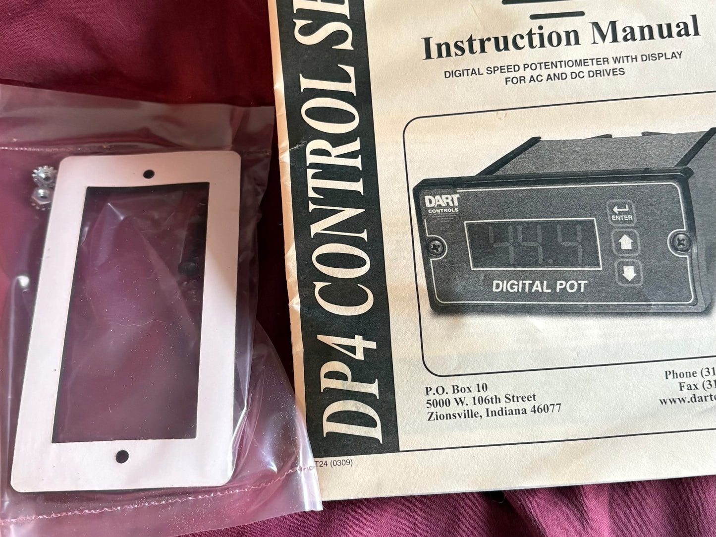 DART CONTROLS DP4 SER REV A DIGITAL SPEED POT POTENTIOMETER AUG 2009