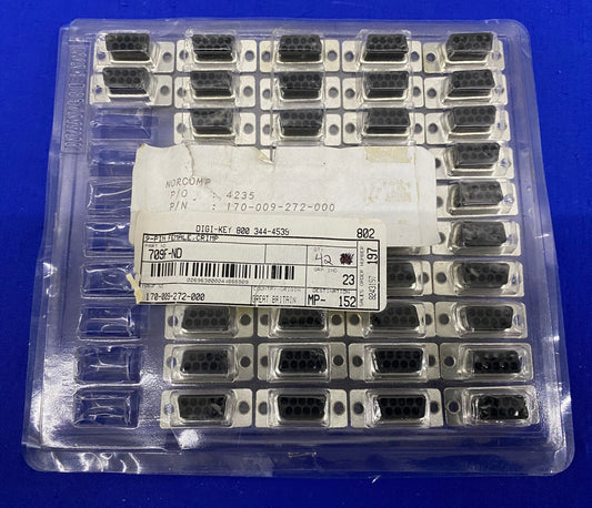 DIGI-KEY 709F-N NORCOMP 170-009-272-000 9 BROCHES FEMELLE À SERTIR - 1 PQT QTE 42