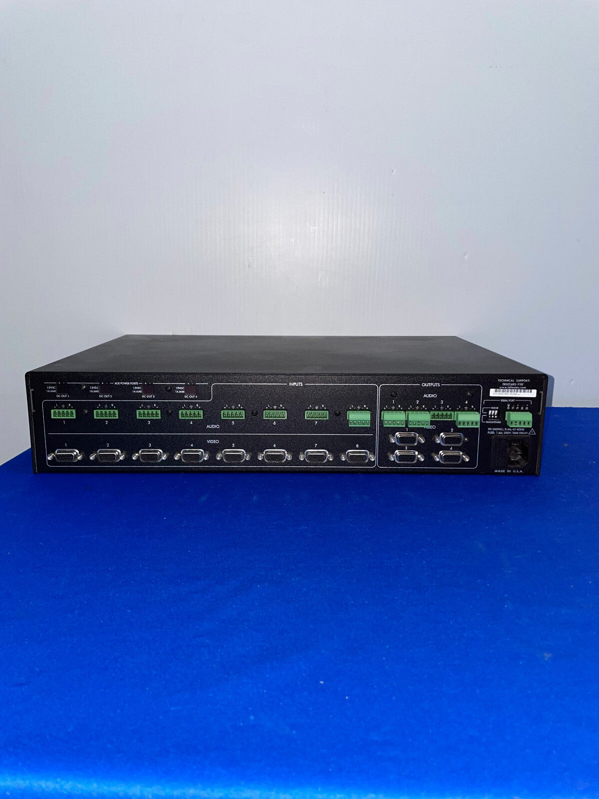 INLINE, MSV0804, COMMUTATORE MATRICE VGA, NON SI ACCENDE