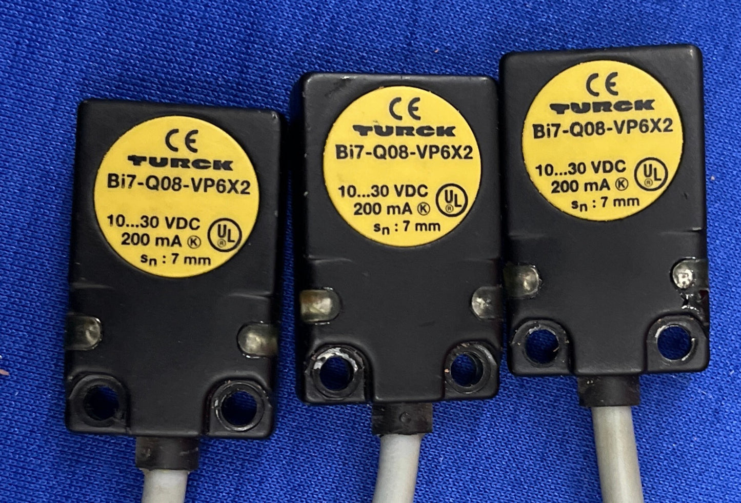 QTY 6 - TURCK Bi7-Q08-VP6X2-0.2M-RS-4.4T RECHTHOEKIGE INDUCTIEVE NADERINGSENSOR