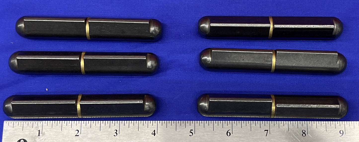 1 lotto di QTY 6 - Cerniera in acciaio saldata da 4" (cerniere saldate a forma di proiettile)