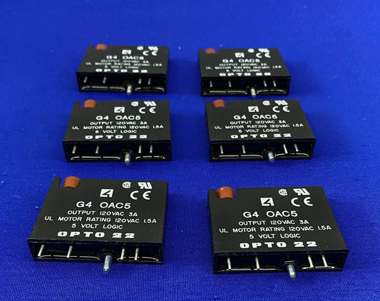 OPTO 22 G4 OAC5 OUTPUT 120VAC 5V LOGIC MODULE - 1 LOT QTY 6