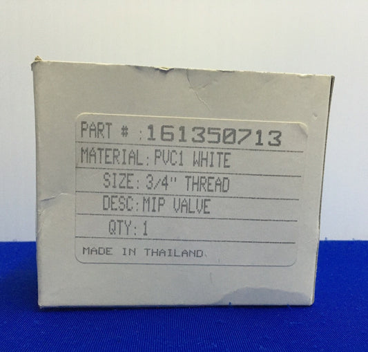 161350713 / 6NC43 KUGELHAHN PVC INLINE 1-TEILIG ROHRGRÖSSE 3/4" ANSCHLUSSTYP