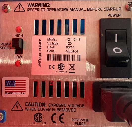 COLE PARMER 12112-11 POLYSTAT TEMPERATURE CONTROLLER WATER CIRCULATING HEATER