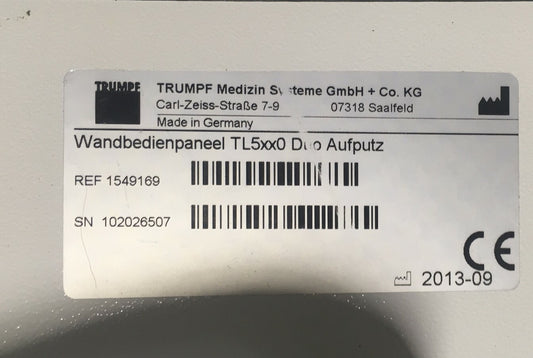 RICAMBI E RIPARAZIONI TRUMPF 1549169 TRULIGHT