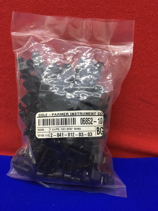 1 BEUTEL MIT 50 CLIPS COLE-PARMER / COLE PARMER 06852-10 T-CLIPS
