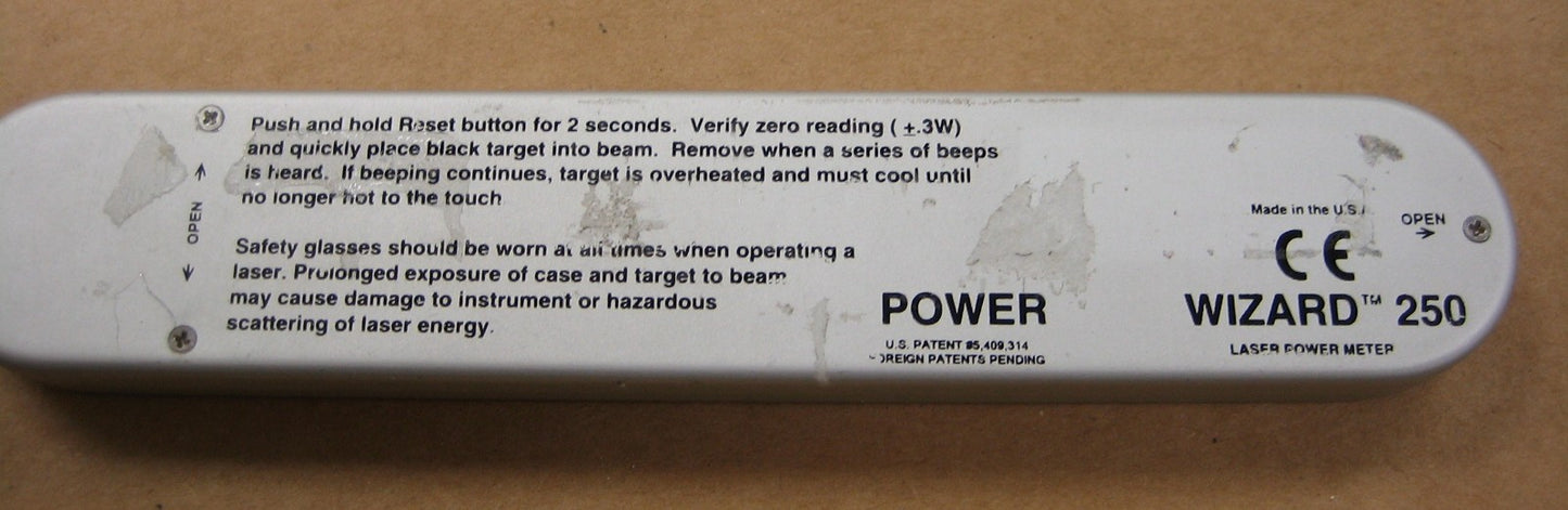 SYNRAD/LESCO MODEL: POWER WIZARD 250 POWER WIZARD LASER METER