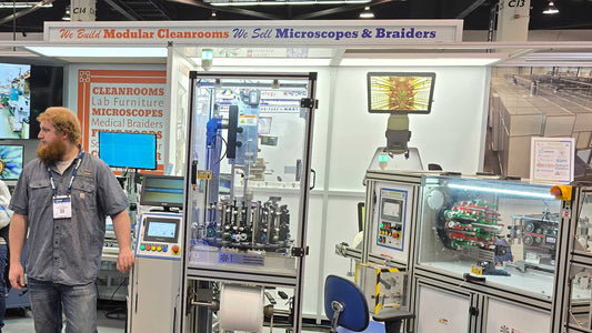 MMBT 24 Carrier Vertical Braider with Caterpillar Puller (In Stock) | MD&M West 2026 Debut