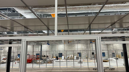 modular cleanroom build aluminum frame aluminum clad polyethylene panels