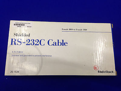 CABLE RADIOSHACK 26-152B RS-232C HEMBRA DB9 A HEMBRA DB9 6 PIES