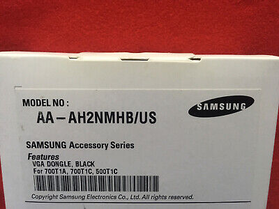 CANTIDAD 4 - ADAPTADORES DE VIDEO VGA DONGLE NEGRO SAMSUNG AA-AH2NMHB/US SERIE DE ACCESORIOS