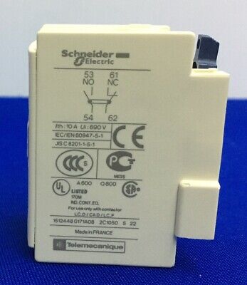 BLOQUE DE CONTACTO INST. SCHNEIDER ELECTRIC LADN11 / TESYS 038383