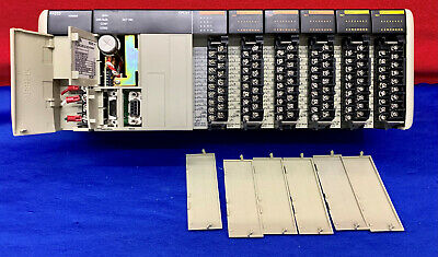 Omron Sysmac CQM1 Programmable Controller PA203 CPU21 OCH ID212 (3X) OC222 (2X)