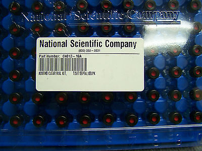 NATIONAL SCIENTIFIC C4013-S16A VIALES TRANSPARENTES ENSAMBLADOS SILANIZADOS CANTIDAD DE 1000 VIALES