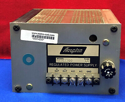 ACOPIAN B15GT300 SN 1180 REGULATED POWER SUPPLY