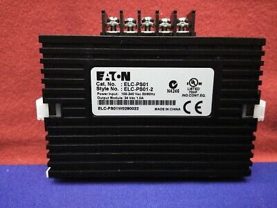 Eaton ELC-PS01 Power Supply Input: 100-240VAC 50/60Hz Output: 24VDC 1A