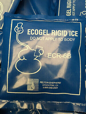 1 CASE QTY OF 80 PACKS - PELTON-SHEPHERD ECOGEL RIGID ICE ECR-6B / ECR-6B-80