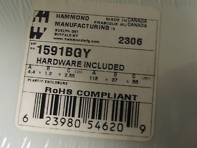 NEW - HAMMOND MFG   HEAVY DUTY  1591BGY ENCLOSURE BOX