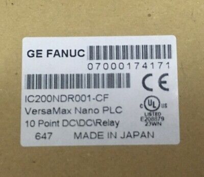 GE FANUC IC200NDR001-CF VERSAMAX NANO PLC 10-PUNKT-DC\DC\RELAIS INKLUSIVE KABEL 