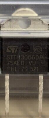 1 lote de 18 rectificadores STMicroelectronics de 30 A y 600 V