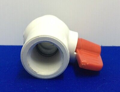 161350713 / 6NC43 BALL VALVE PVC INLINE 1-PIECE  PIPE SIZE 3/4" CONNECTION TYPE