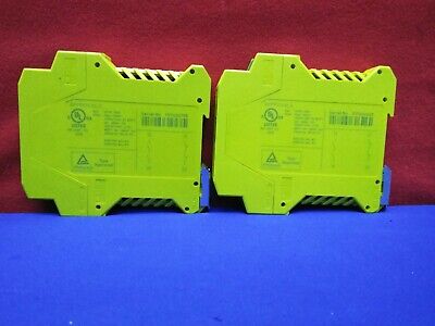 QTY 2 - PHOENIX CONTACT PSR-SCP-24DC/FSP/1X1/1X2 SAFETY RELAYS