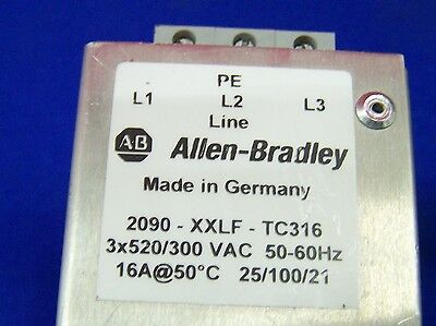 Allen-Bradley Allen Bradley AB 198778-Q01 2090-XXLF-TC316 FILTRO DE LÍNEA SIN ESCOBILLAS